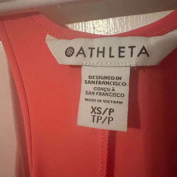 Athleta XS Coral Sleeveless Maxi Dress - Picture 3 of 4